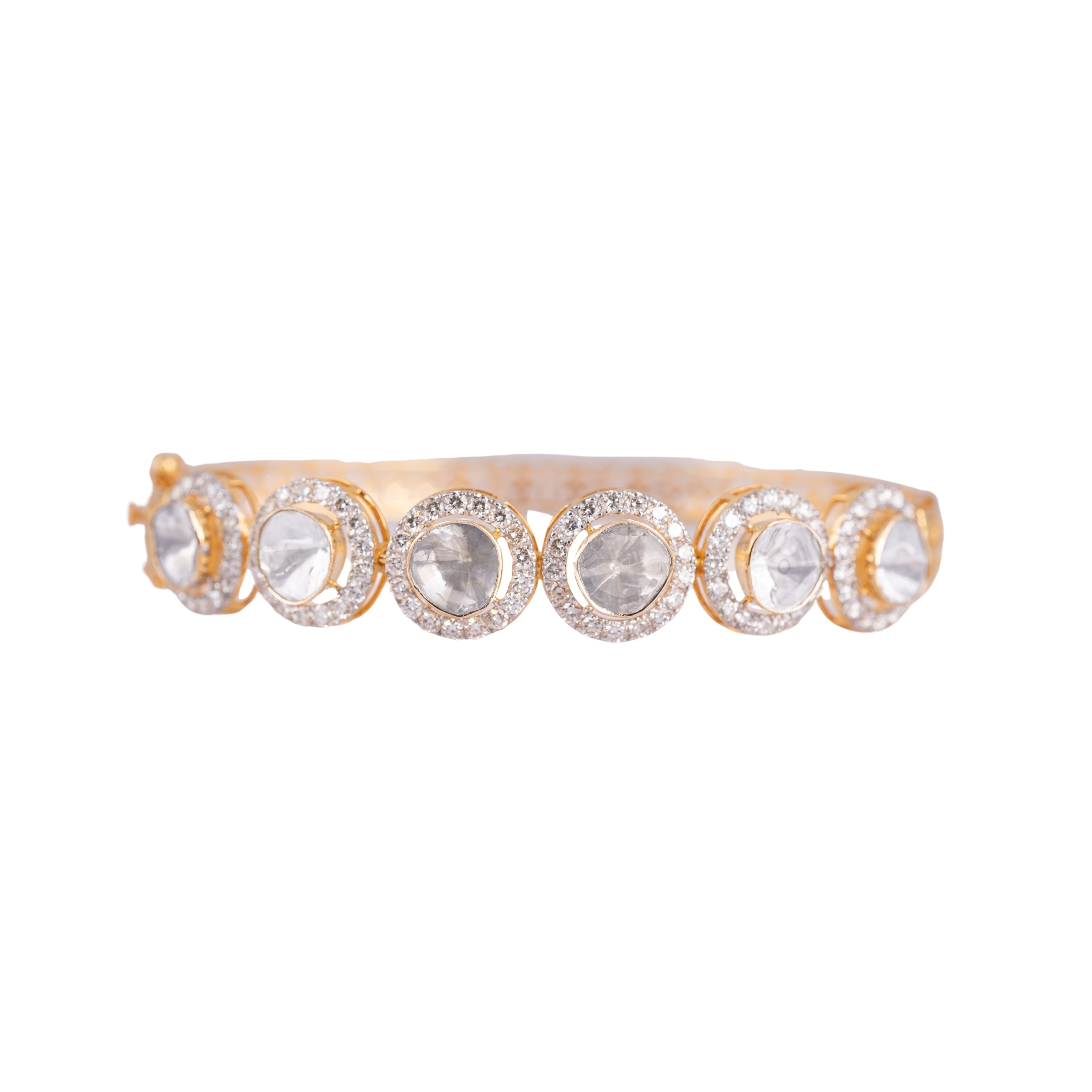 Radiant Orbit Polki Bangle