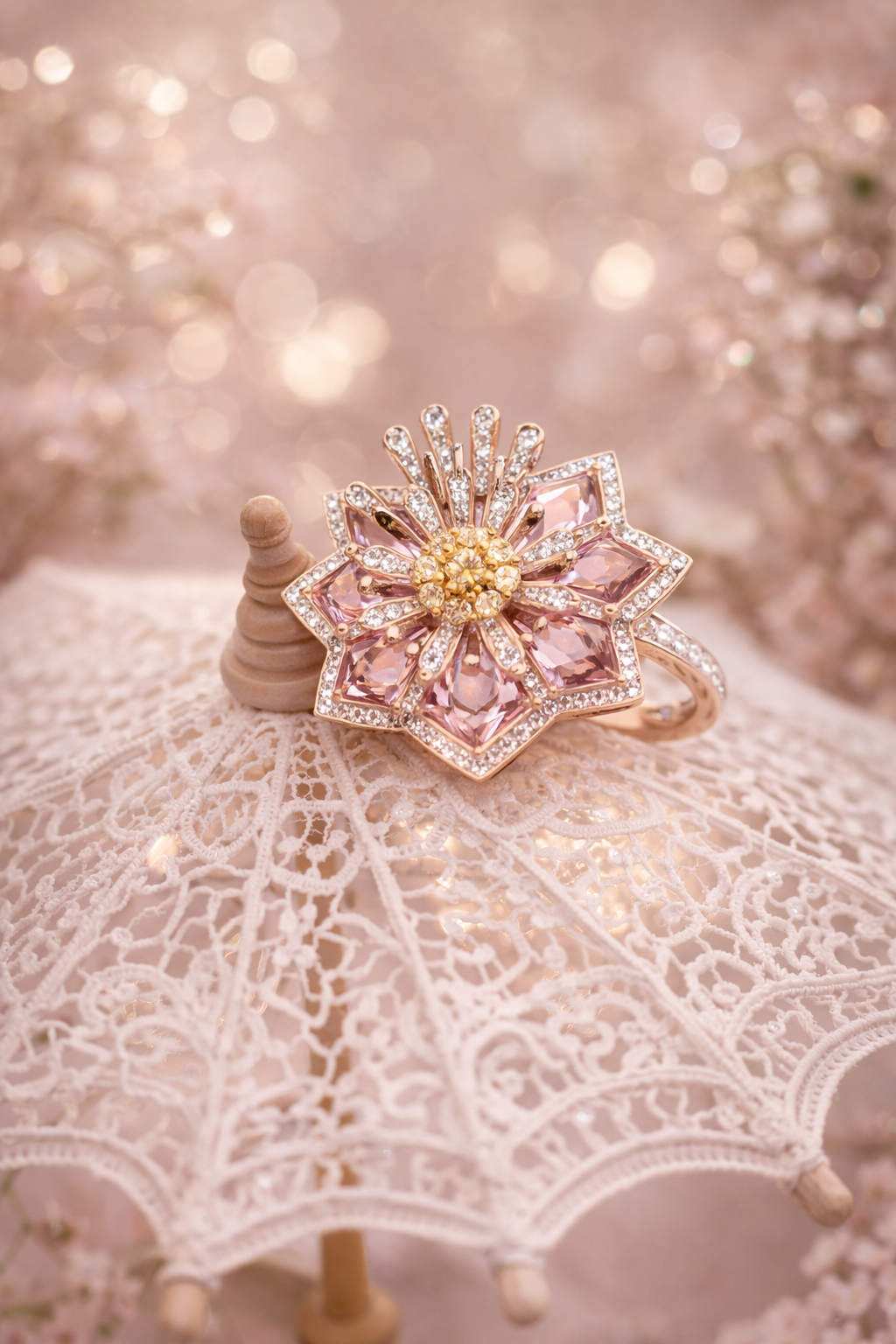Blush Starflower Ring