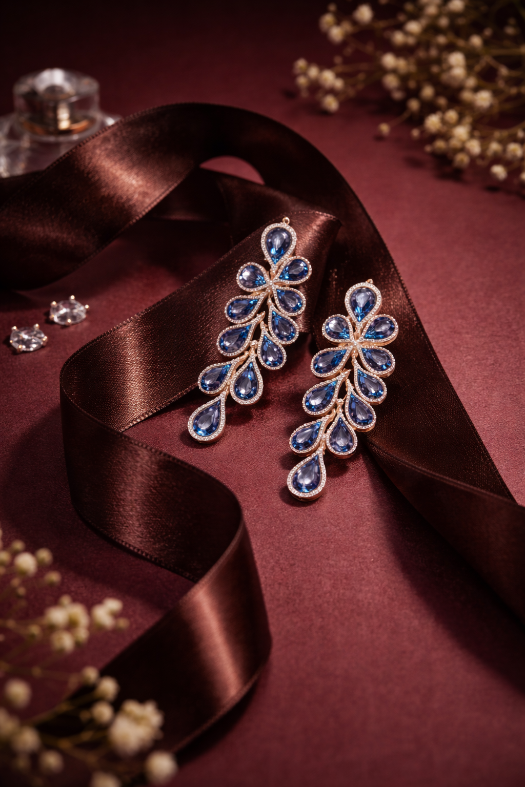 Midnight Petal Earrings