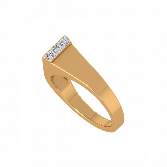  Golden Flair  Diamond Ring