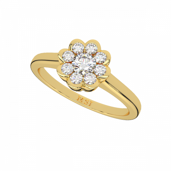  Floral Sheen  Diamond Ring