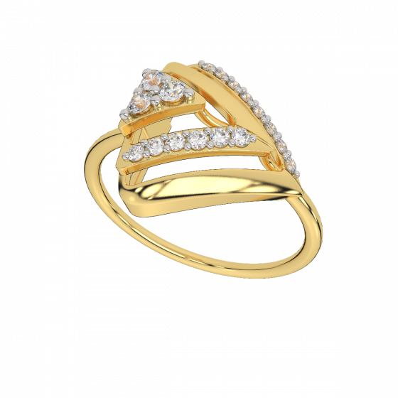  Christmas Triangle Diamond Ring