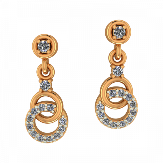 Loops Diamond Dangle Earrings 