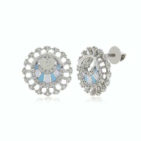 The Style Diamond Round Earring 