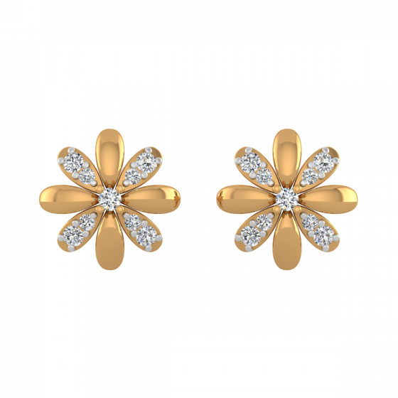 Floral Choice Diamond Studs