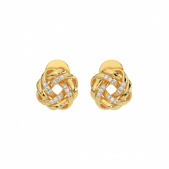 Twisted Everyday Diamond Studs