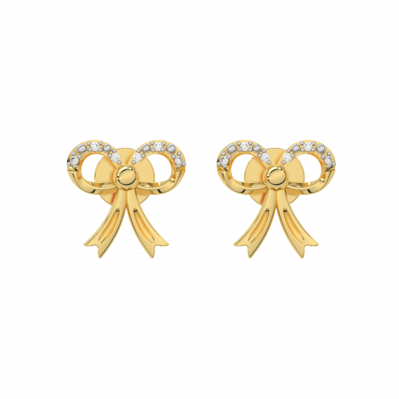 Infinity Bow Diamond Earrings