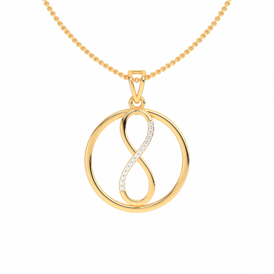 Pure Infinity Men's Diamond  Pendant 