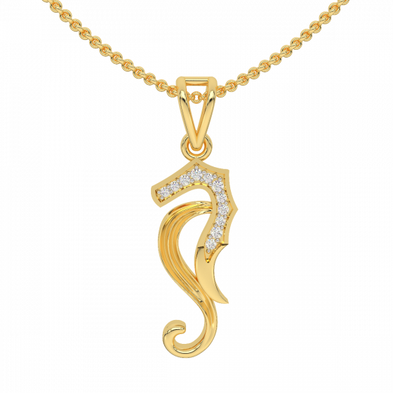  S Horse Diamond Pendant