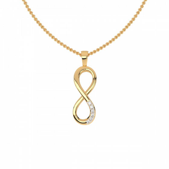 infinite diamond pendant 