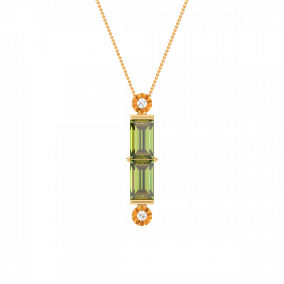 Peridot bugette pendent