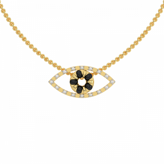  Evil Eye Diamond Mangalsutra Pendant