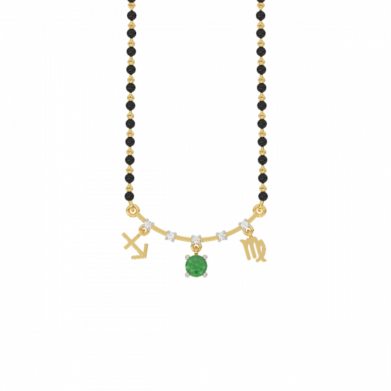 Zodiacs Diamond Mangalsutra Pendant