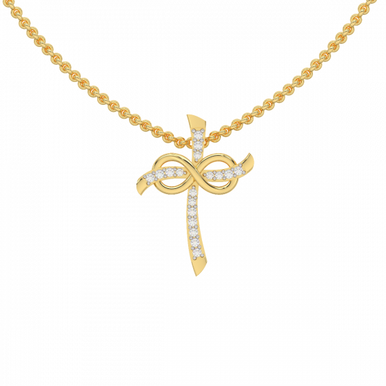 The Diamond Infinity Cross Pendant