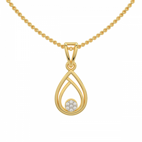 Pear Diamond Drop Pendant