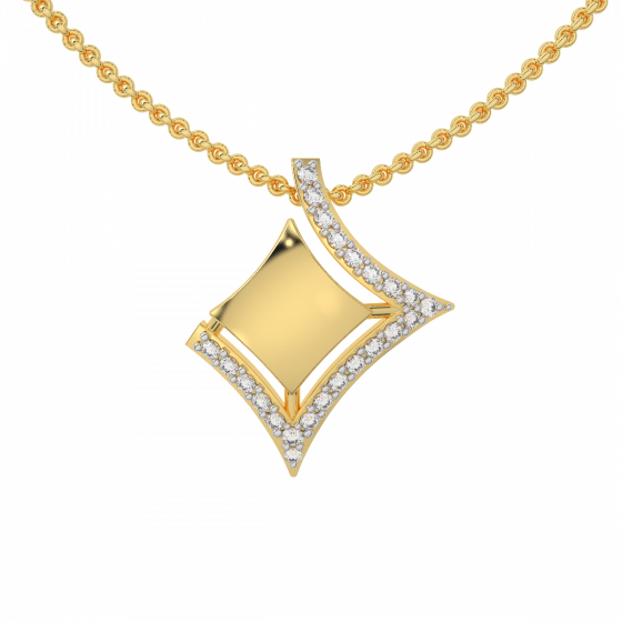 The In Complete Gold Diamond Pendant