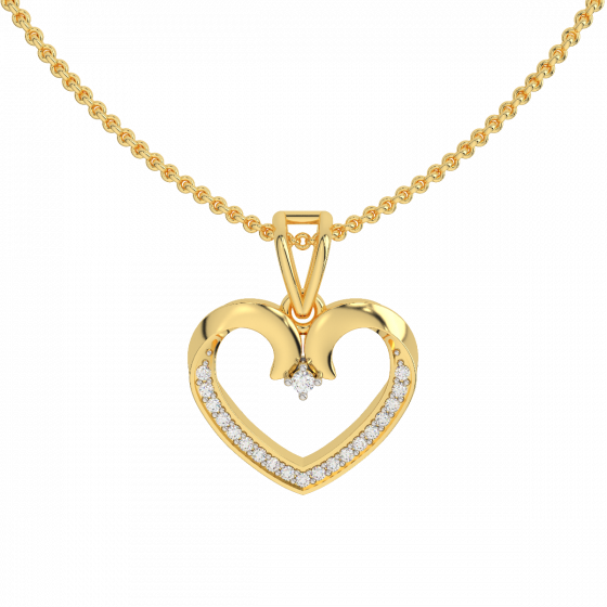 Heartly  Diamond Pendant