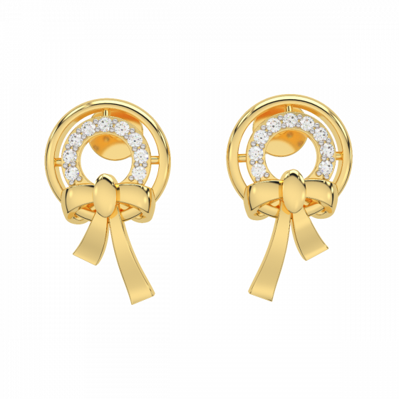  Knotted Diamond Studs