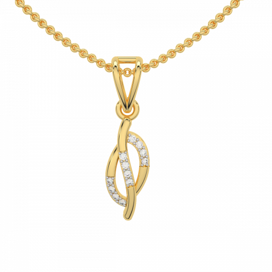 Golden Blush Diamond Pendant