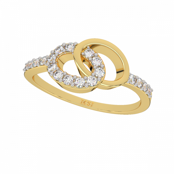 Oval Loops Diamond Ring