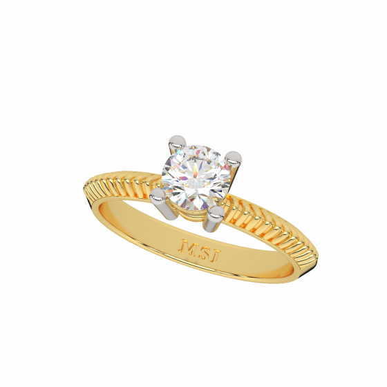 Solitaire Shift  Diamond Ring