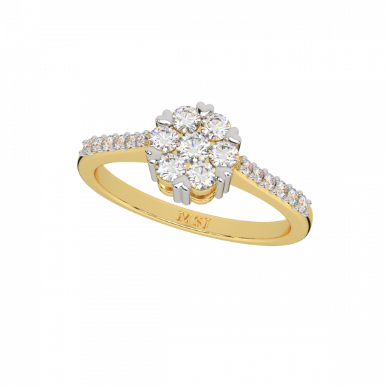  Floral Touch  Diamond Ring