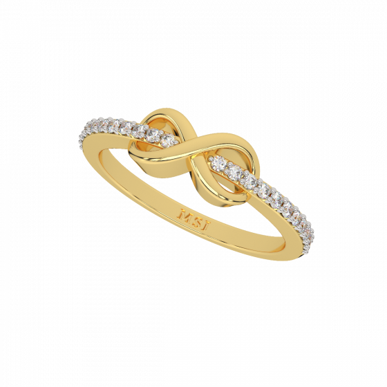 Beyond Infinity Half Eternity Diamond Ring