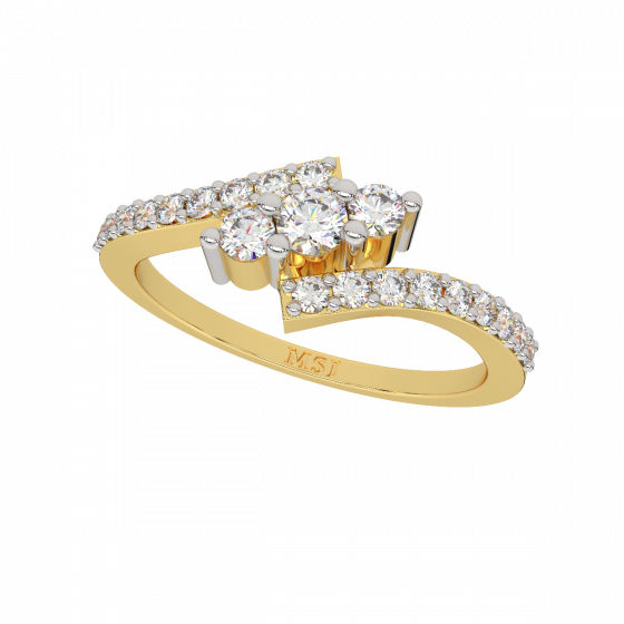  Sleek Bling Diamond Ring