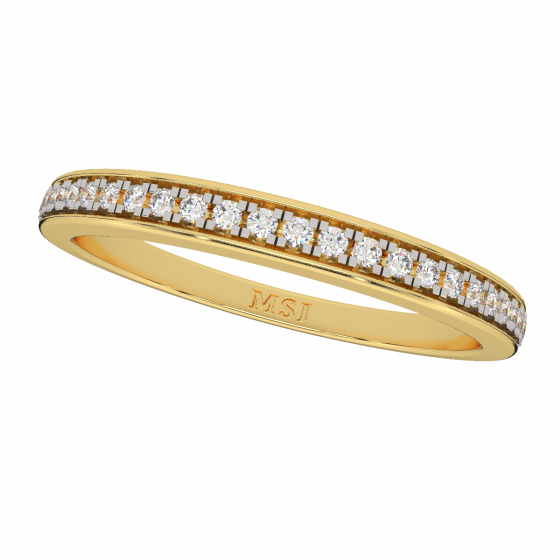  Half Eternity Sleek  Diamond Ring