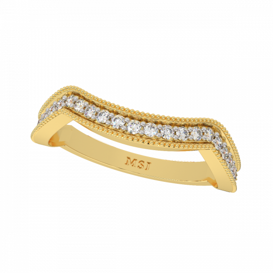 Folds N Weaves  Diamond Ring