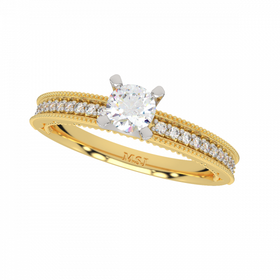 The Fine Solitaire Diamond  Ring