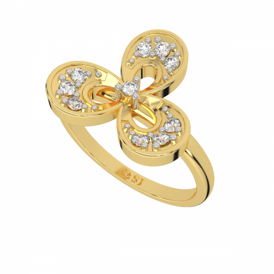 Dashing Petals Diamond Ring