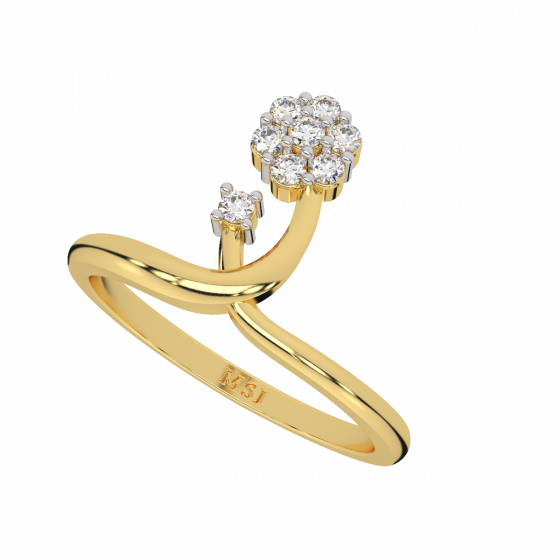  Spring Flower Diamond Ring