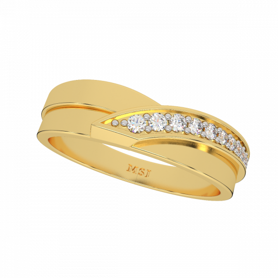  Golden Tones  Diamond Ring