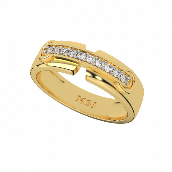  Forever Bond Couple Band Diamond Ring-1