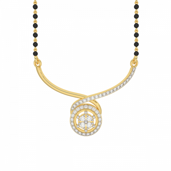 Propitious Diamond Mangalsutra Pendant