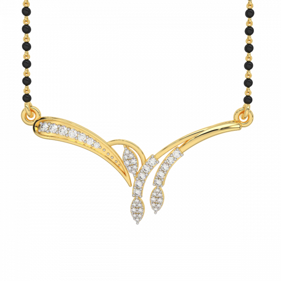 Eye Catching Diamond Mangalsutra Pendant