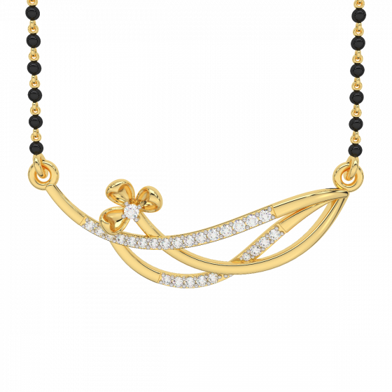 Scintillating Diamond Mangalsutra Pendant 