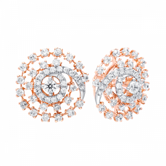 Trapped With Embrace Diamond Earrings