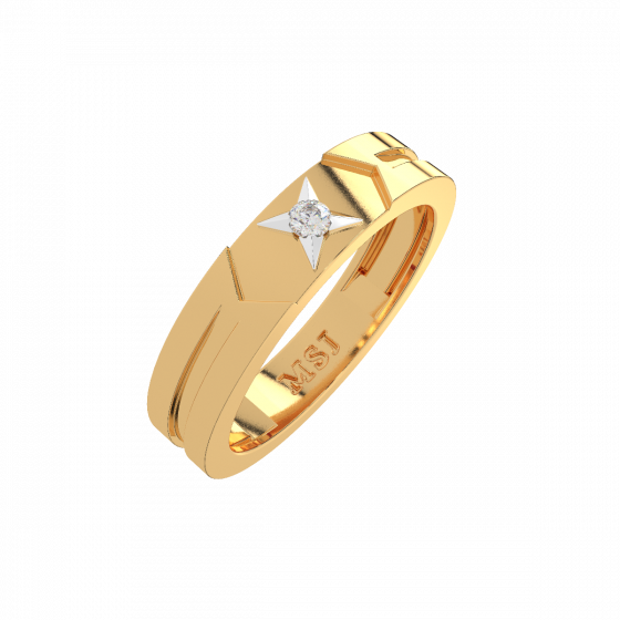 Shining Star Men's Diamond Band