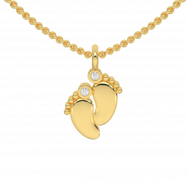 MSPG00042KPD Gold Diamond Kids Pendant