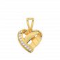 Twist N Turn Gold Diamond Heart Pendant