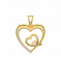 Heartbeat Diamond Heart Pendant