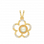  Inflorescence  Diamond Pearl Pendant