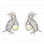  Pearl Diamond Earrings