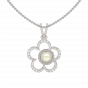  Inflorescence  Diamond Pearl Pendant