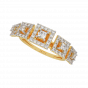 Squares Encase Diamond Ring