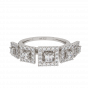 Squares Encase Diamond Ring
