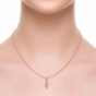 Golden Blush Diamond Pendant