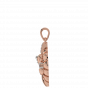 Lord Ganesha Leaf Diamond Pendant
